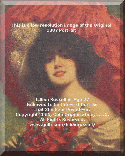 Lillian Russell Portrait Age 27